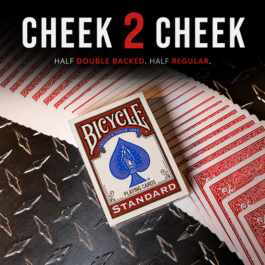 cheek 2 cheek deck bicycle rider back gaff deck for magic