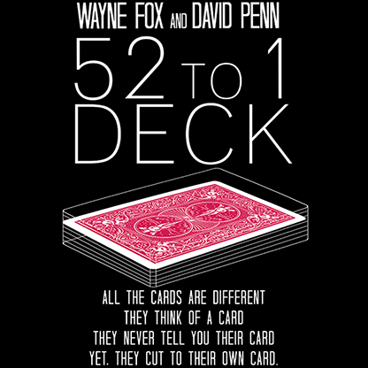 The 52 to 1 Deck (Red) by Wayne Fox and David Penn