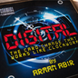 The image displays a promotional item for the magic trick 'Digital' by Arman Abir and Mark Mason. The item features a sleek, black background with a vibrant, digital-style graphic design that includes a clock and various blue text effects.
