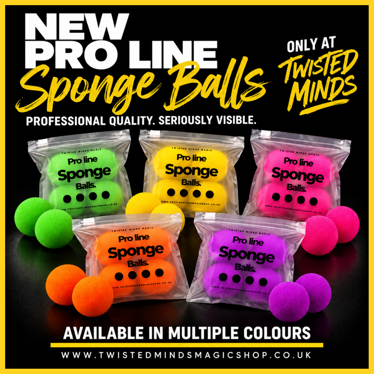 Pro Line Sponge Balls 2" by Twisted Minds (Red)