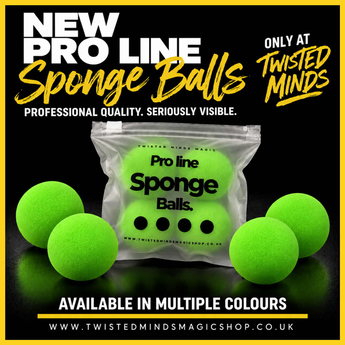 Pro Line Sponge Balls 2" by Twisted Minds (Green)