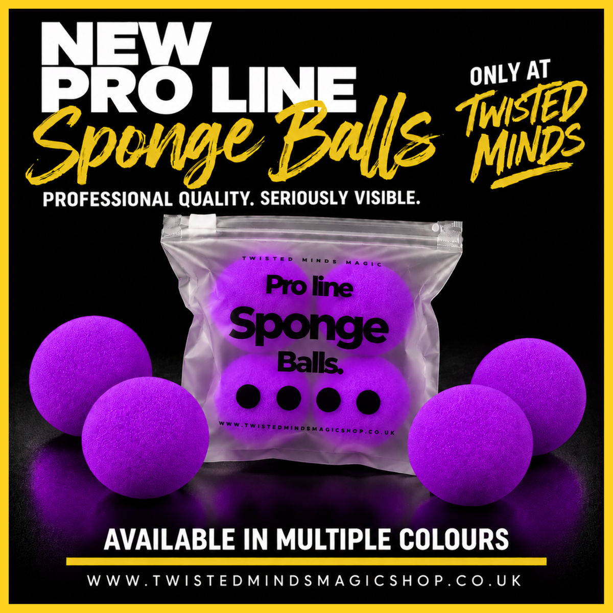 Pro Line Sponge Balls 2" by Twisted Minds (Purple)