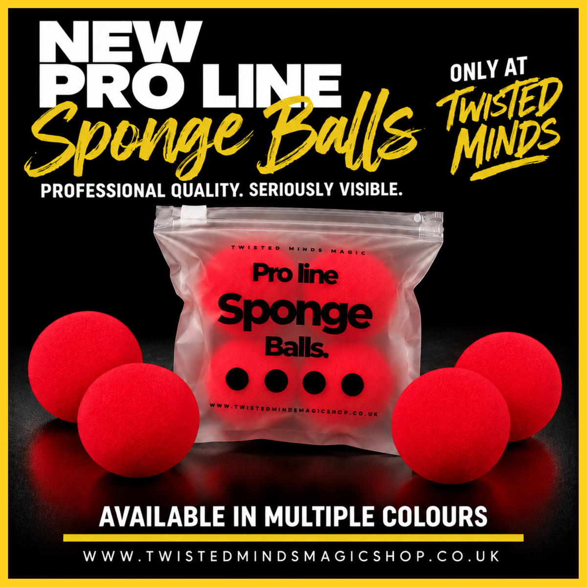 Pro Line Sponge Balls 2" by Twisted Minds (Red)