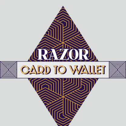 Razor Card to Wallet by Josh Burch (Genuine Leather)