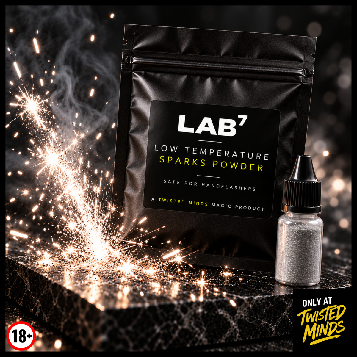 Magicians sparks powder - Sparkle additive for flash cotton and flash paper