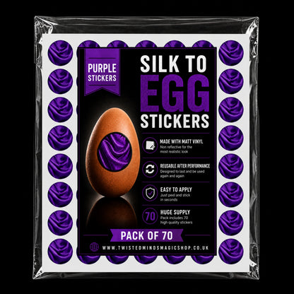 Silk to Egg Stickers (PURPLE) Pack of 70