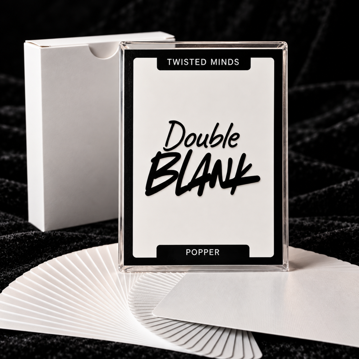 Blank pop eye popper deck for magic tricks - double blank forcing decks for mentalism 