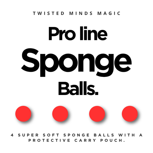 Red Sponge balls for magicians by Twisted Minds magic shop. 