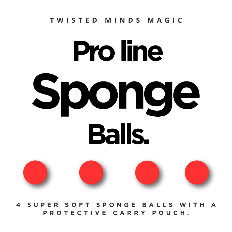 Red Sponge balls for magicians by Twisted Minds magic shop. 