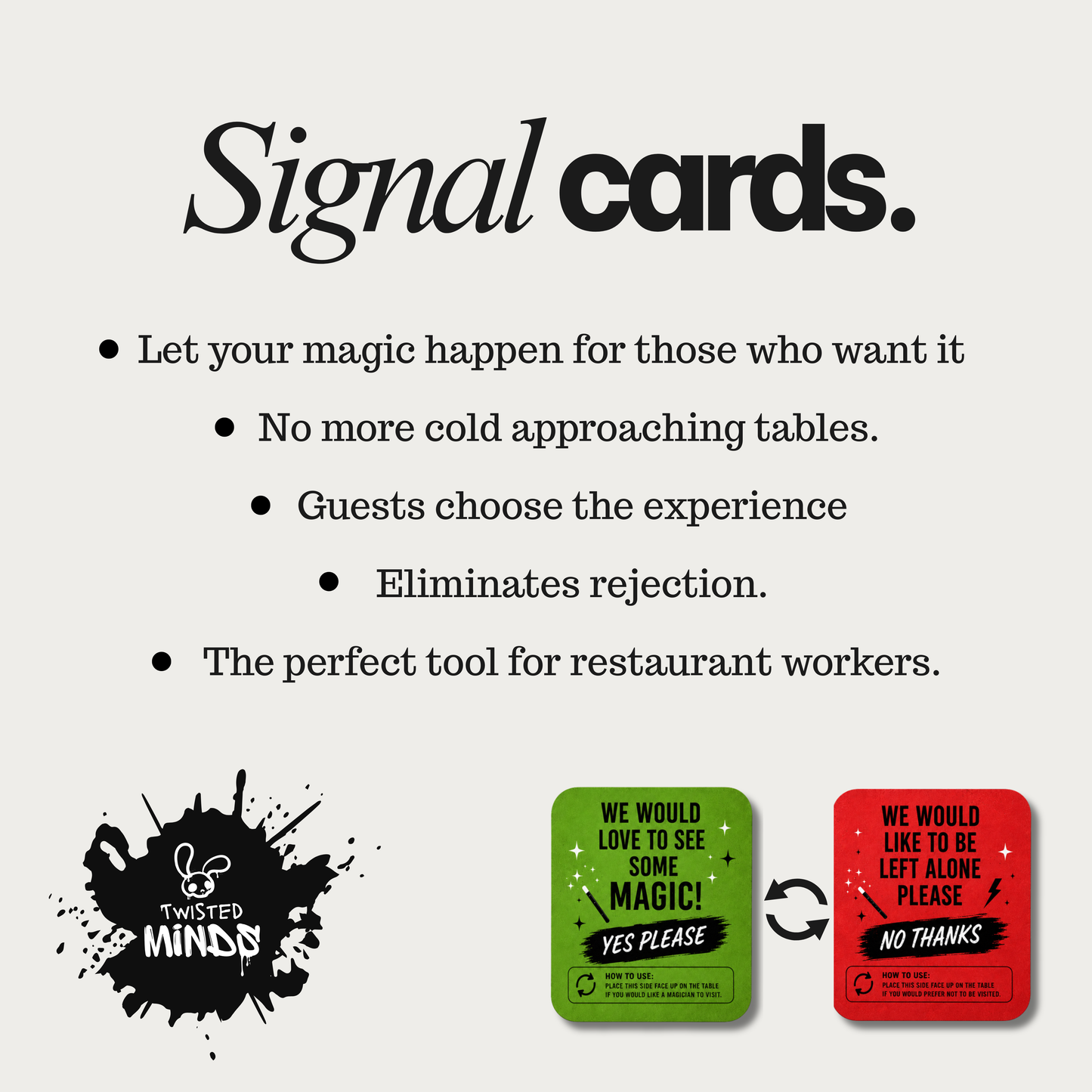 Signal Cards (50 pack) by Twisted Minds Magic