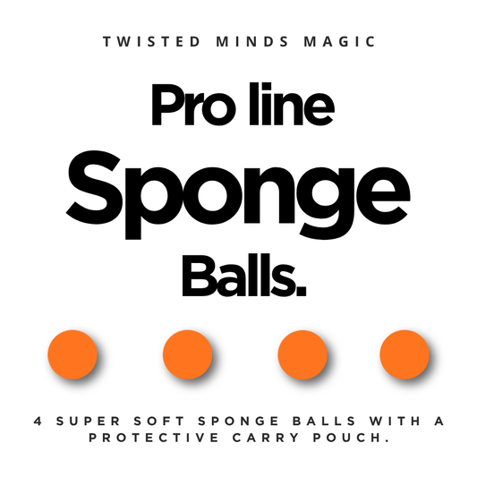 Magic trick sponge balls. Magicians professional 2" sponge balls by twisted minds magic.